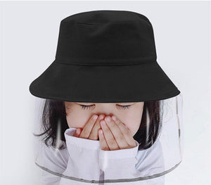 Protective Mask Hat 2020 Kid Cartoon Shape Children Multifunctional bucket Hat Dust Mask Dust Cover Full Face Cap for girls boys