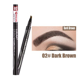 Non-fading Four-headed Eyebrow Pencil Waterproof Liquid Eyebrow Pencil Long-lasting Liquid Eyebrow Pencil Hair Dye Pen