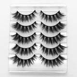 5/8 pairs 3D mink eyelashes 3D natural false eyelashes 3d soft mink eyelashes extension Makeup Kit