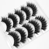 5/8 pairs 3D mink eyelashes 3D natural false eyelashes 3d soft mink eyelashes extension Makeup Kit