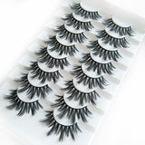 5/8 pairs 3D mink eyelashes 3D natural false eyelashes 3d soft mink eyelashes extension Makeup Kit