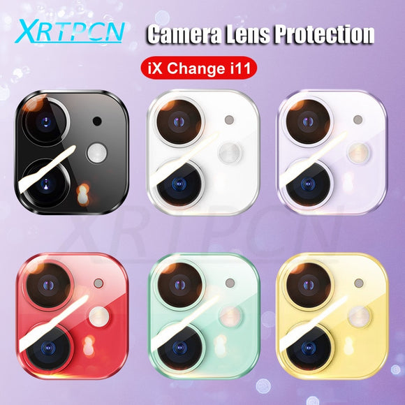 9D Full Lens Screen Protector For iPhone XS XR X Xs Max Camera Cover Case Change to For iPhone 11 Pro Max Tempered Glass Film