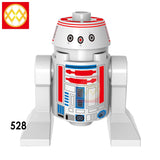 Single Sale WM925-930 Baby Yoda Mandalorian Movie Characters Darth Vader R2 D2 Battle Droid Action Model Figures Children Toys