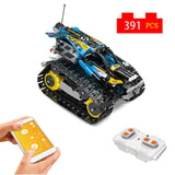 2020 New 391PCS Remote-Controlled Stunt Racer Building Blocks Technic Car Model Bricks Electric Toys for Children Gift