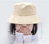 Protective Mask Hat 2020 Kid Cartoon Shape Children Multifunctional bucket Hat Dust Mask Dust Cover Full Face Cap for girls boys