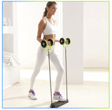 Muscle Exercise Equipment Home Fitness Equipment Double Wheel Abdominal Power Wheel Ab Roller Gym Roller Trainer Training