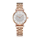 Dropshipping Rose Gold Stainless Steel Bracelet Watch Women Fashion Womens Quartz Watches Hip Hop Diamonds Ladies Clock Female