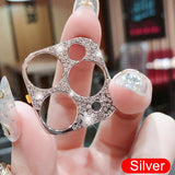 Bling Diamond Camera Lens Protector For iPhone 11 Pro Max Glitter Rhinestone Camera Protective Ring For iPhone 11 Pro Max Cover