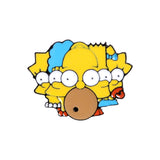 The Simpsons pins Donut Funny design Brooches Badges Humor Cartoon Enamel Backpack pins For Anime fans Gifts Jewelry wholesale