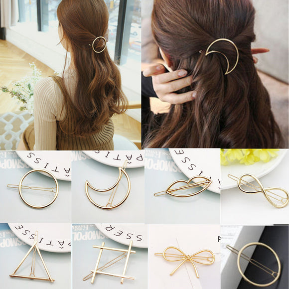 1Pc Metal Moon Bowknot Hair Clip Hairband Comb Bobby Pin Barrette Hairpin Headdress Accessories Beauty Styling Tools New Arrival