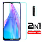 2 in 1 camera lens Glass redmi note 8T tempered glas screen protector For xiaomi redmi note 9s 9 pro max not 8 t protective Film