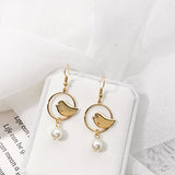 Abdoabdo Pearl Long Tassel Earrings For Women Ear Wire Drop Earrings Jewelry Earrings Gold Earrings Pendientes Mujer Moda 2019