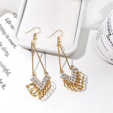 Abdoabdo Pearl Long Tassel Earrings For Women Ear Wire Drop Earrings Jewelry Earrings Gold Earrings Pendientes Mujer Moda 2019