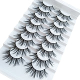 5/8 pairs 3D mink eyelashes 3D natural false eyelashes 3d soft mink eyelashes extension Makeup Kit