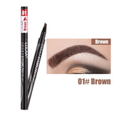 Non-fading Four-headed Eyebrow Pencil Waterproof Liquid Eyebrow Pencil Long-lasting Liquid Eyebrow Pencil Hair Dye Pen