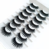 5/8 pairs 3D mink eyelashes 3D natural false eyelashes 3d soft mink eyelashes extension Makeup Kit