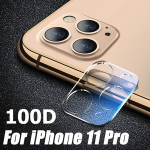 100D Camera Protection Glass For iPhone SE 2020 11 Pro XS Max XR X Full Cover Lens Screen Protector For 7 8 Plus Tempered Glass