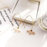 Abdoabdo Pearl Long Tassel Earrings For Women Ear Wire Drop Earrings Jewelry Earrings Gold Earrings Pendientes Mujer Moda 2019