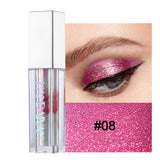 HANDAIYAN Marble Liquid Glitter Eye Shadow Diamond Shimmer Eyeshadow Waterproof Long Lasting Chameleon Pearlescent Eyeshadow