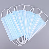 50-100 pcs Face Disposable Masks 3 Layers Dustproof Mask Facial Protective Cover Masks Anti-Dust Bacteria Proof Flu Face Mask