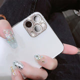 Bling Diamond Camera Lens Protector For iPhone 11 Pro Max Glitter Rhinestone Camera Protective Ring For iPhone 11 Pro Max Cover