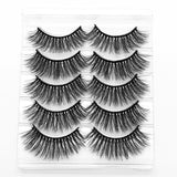 5/8 pairs 3D mink eyelashes 3D natural false eyelashes 3d soft mink eyelashes extension Makeup Kit