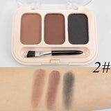 Eyebrow Enhancer Eyebrow Powder 3 Color Palette Pigment Long-lasting Eye Brow Make Up Tint Shades Eyebrows Women Makeup Cosmetic