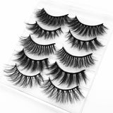 5/8 pairs 3D mink eyelashes 3D natural false eyelashes 3d soft mink eyelashes extension Makeup Kit