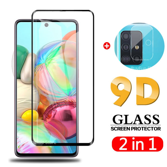 2 in 1 9D Camera Glass For Samsung Galaxy A51 Tempered Glass Back Camera Protector on Samsun A 51 6.5 Protective Glass SM-A515F