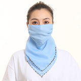 Women Chiffon Mask Scarf Face Mascarillas Wraps Floral Print Lady Silk Neck Scarves Foulard Bandana Reusable Masks Sun Protect