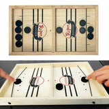 Newest 1 Set Chessboard Fast Sling Puck Foosball Game Paced SlingPuck Winner Board Family Games Toys US HOT