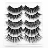 5/8 pairs 3D mink eyelashes 3D natural false eyelashes 3d soft mink eyelashes extension Makeup Kit