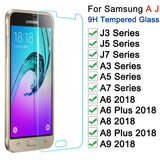 Tempered Protective Glass on For Samsung Galaxy A3 A5 A7 J3 J5 J7 2015 2016 2017 A6 A8 Plus A9 2018 Screen Protector Glass Film