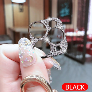 Bling Diamond Camera Lens Protector For iPhone 11 Pro Max Glitter Rhinestone Camera Protective Ring For iPhone 11 Pro Max Cover