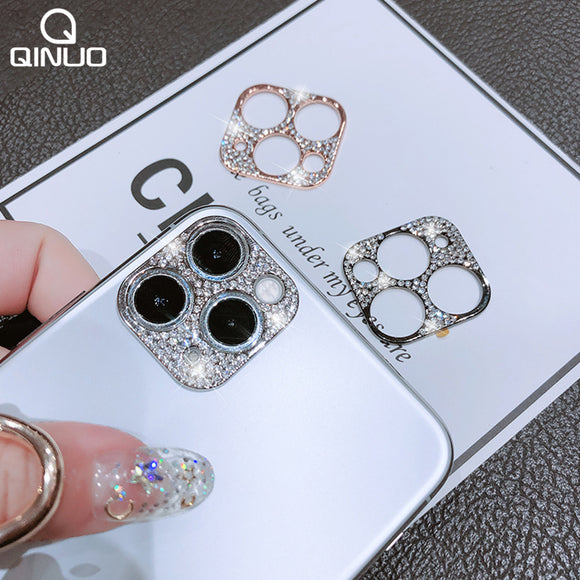 Bling Diamond Camera Lens Protector For iPhone 11 Pro Max Glitter Rhinestone Camera Protective Ring For iPhone 11 Pro Max Cover