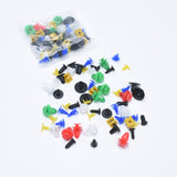 50/100/200PCS Mixed Auto Fastener Vehicle Car Bumper Clips Retainer Fastener Rivet Door Panel Fender Liner Universal Fit for Car