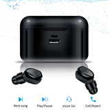 X8 TWS Bluetooth True Wireless Earphones 5D Stereo Earbuds Mini TWS Waterproof Headfrees 2200mAh Power Bank For Smart phones