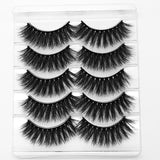 5/8 pairs 3D mink eyelashes 3D natural false eyelashes 3d soft mink eyelashes extension Makeup Kit