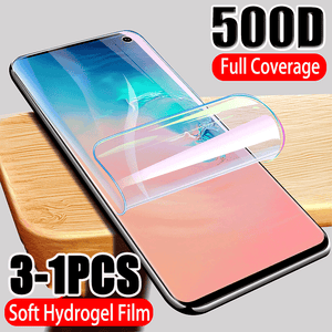 500D Full Cover Hydrogel Film Screen Protector For Samsung Galaxy S10 S9 S8 S10E Note 10 PLUS 8 9 Screen Protector For S20 Plus