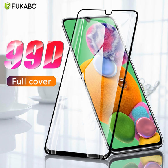 99D Protective Glass on For Samsung Galaxy A10 A50 A20 A30 A40  Full cover screen protector For A50 A60 A70 A80 A90 Film Glass