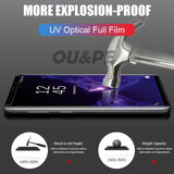 UV Tempered Glass For Samsung Galaxy S9 S8 S10 Plus Note 8 9 10 100D Liquid Screen Protector For Samsung S20 Plus Ultra S8 Glass