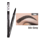 Non-fading Four-headed Eyebrow Pencil Waterproof Liquid Eyebrow Pencil Long-lasting Liquid Eyebrow Pencil Hair Dye Pen