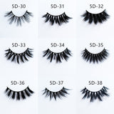 5/8 pairs 3D mink eyelashes 3D natural false eyelashes 3d soft mink eyelashes extension Makeup Kit