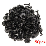 50/100/200PCS Mixed Auto Fastener Vehicle Car Bumper Clips Retainer Fastener Rivet Door Panel Fender Liner Universal Fit for Car