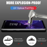 100D UV Liquid Curved Full Glue Tempered Glass For Samsung Galaxy S8 S9 S10 Plus Lite Note 8 9 10 Screen Protector Full Cover