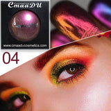 CmaaDu Polarized Glitter Eyeshadow Metallic Shimmer Change Color Eye Shadow Chameleon Eyeshadow Singe Color Eyes Makeup Powder