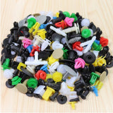 50/100/200PCS Mixed Auto Fastener Vehicle Car Bumper Clips Retainer Fastener Rivet Door Panel Fender Liner Universal Fit for Car