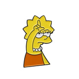 The Simpsons pins Donut Funny design Brooches Badges Humor Cartoon Enamel Backpack pins For Anime fans Gifts Jewelry wholesale