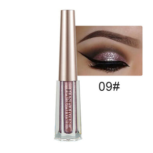 HANDAIYAN 12 Colors Liquid Eyeshadow Waterproof Long Lasting Shimmer Shine metallic Eye Shadow Liner Party Eye Cosmetic