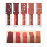 Pudaier 5 Color Matte Lip Gloss Velvet Liquid Lipstick Non-stick Cup Lip Glaze Waterproof Pumkin Popular Eat Earth Lipstick